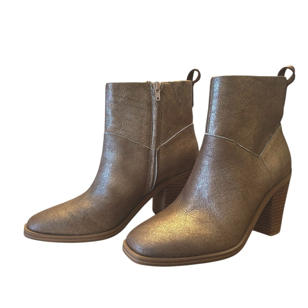 Crown Vintage Randie Booties Women's Brick Size 8.5 EUC Leather cowgirl festival